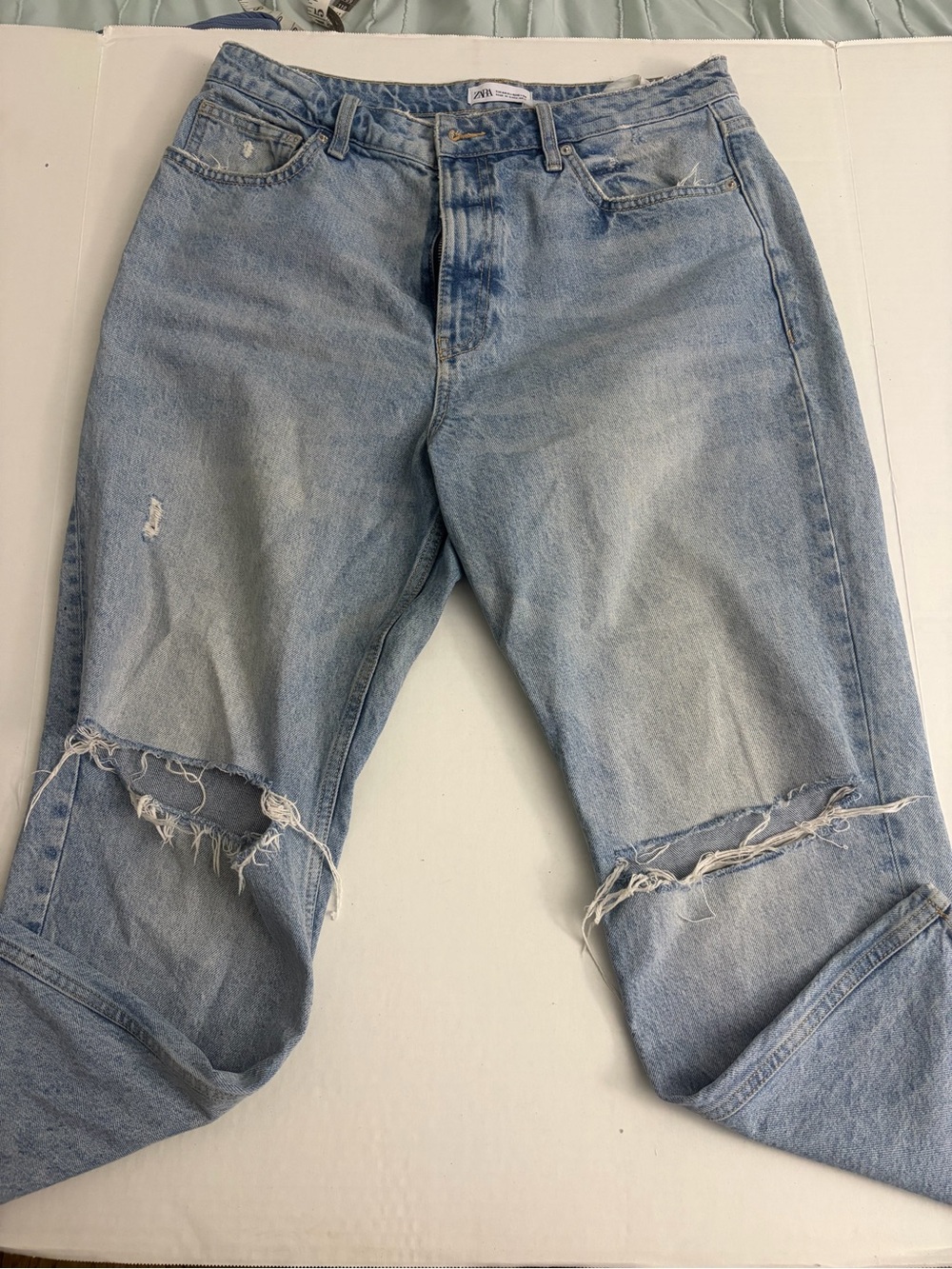Light Blue Distressed Jeans